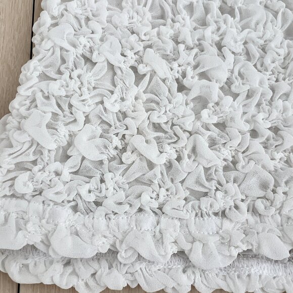 Halden London White Venus Luxury Stretch Bubble Maxi Skirt Size M / Pastel Goth - Picture 14 of 15